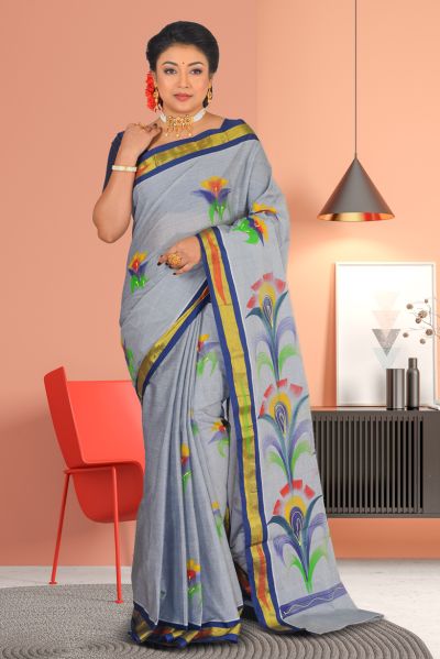 Kerala Cotton Saree (adi86920)