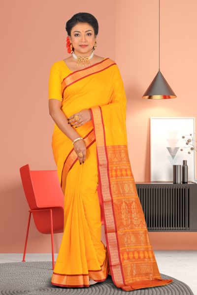 Semi Bomkai Silk Saree (adi86926)