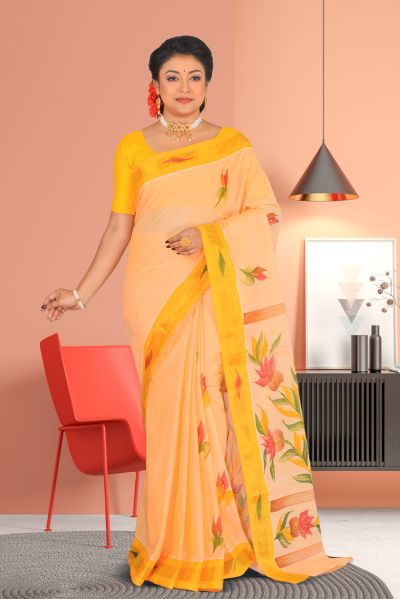 Kerala Cotton Saree  (adi86930)