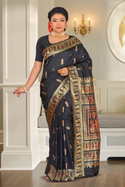 Semi Swarnachari Silk Saree (adi86934)