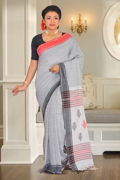 Handloom Cotton Saree (adi86940)