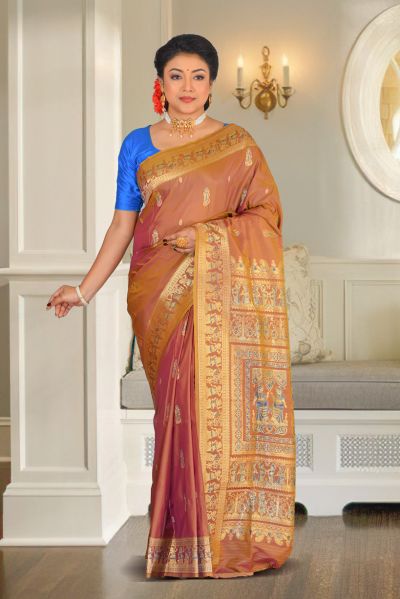 Semi Swarnachari Silk Saree (adi86943)