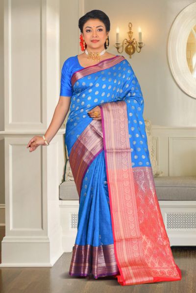 Semi Kanjivaram Silk Saree (adi86945)