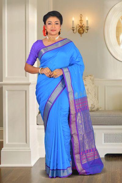 Semi Bomkai Silk Saree (adi86949)