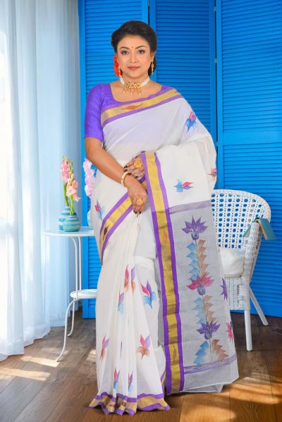 Kerala Cotton Saree (adi86952)