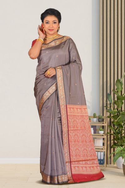 Semi Bomkai Silk Saree (adi86976)