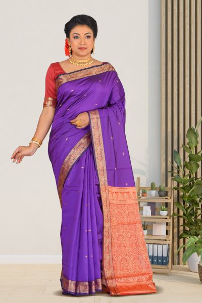 Semi Bomkai Silk Saree (adi86977)