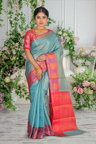 Brocade Kanjivaram  Silk Saree (adi86987)