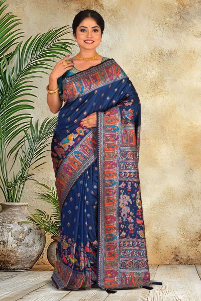 Baluchari Silk Saree (adi87035)