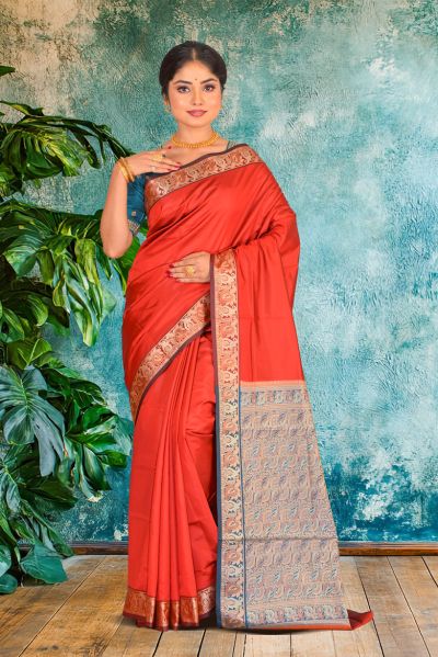 Semi Bomkai Silk Saree (adi87042)