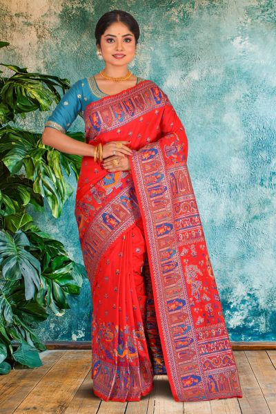 Baluchari Silk Saree (adi87043)