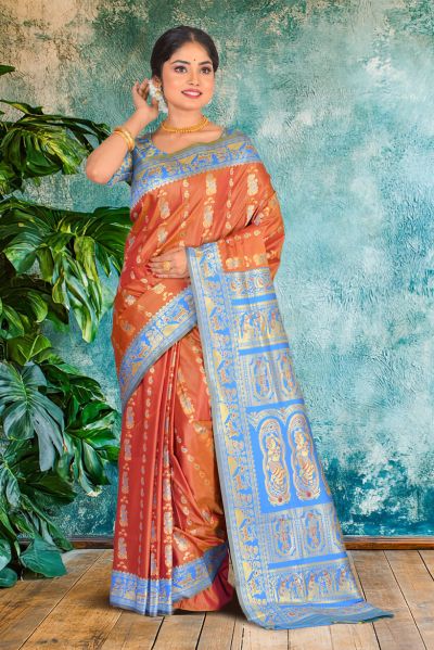 Semi Swarnachari Silk Saree (adi87051)