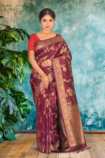 Tussar Silk Saree (adi87055)