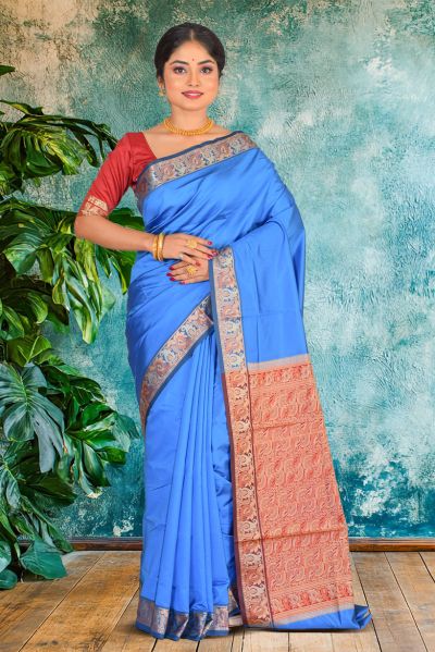 Semi Bomkai Silk Saree (adi87056)