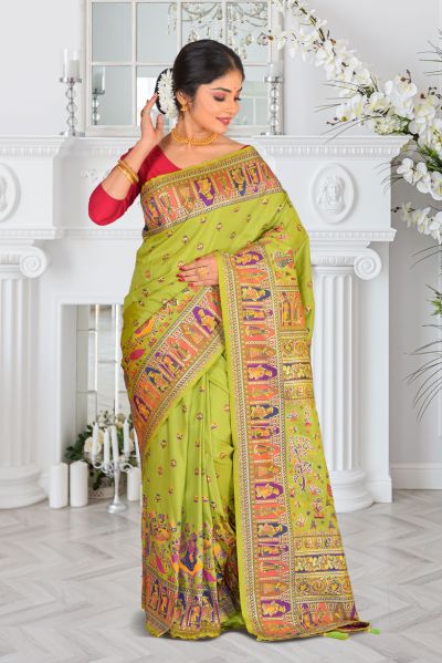 Baluchari Silk Saree (adi87067)