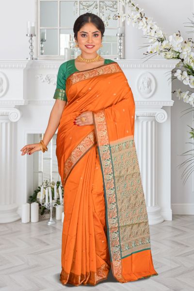 Semi Bomkai Silk Saree (adi87071)