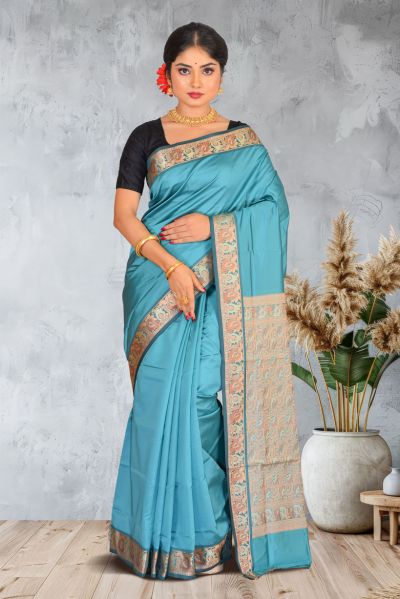 Semi Bomkai Silk Saree (adi87087)