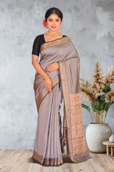 Semi Bomkai Silk Saree (adi87089)