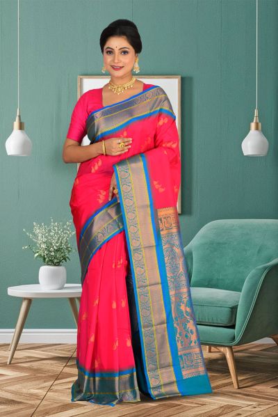 Gadwal Silk Saree (adi84875)