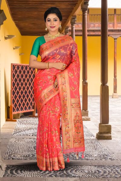 Organza Silk Saree (adi84896)