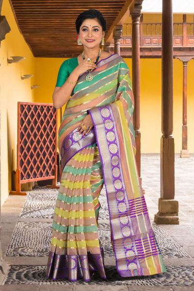 Organza Silk Saree (adi84912)