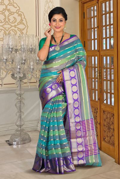 Organza Silk Saree (adi84915)