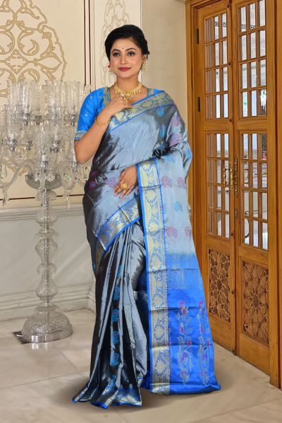 Bishnupuri Silk Saree (adi84924)