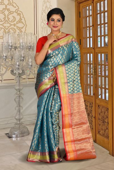 Brocade Fancy Silk Saree (adi84934)