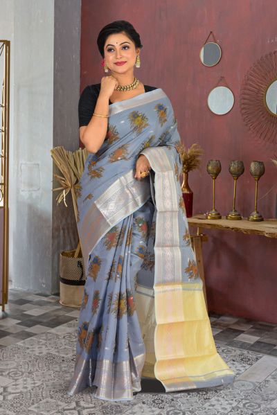 Printed Silk Saree (adi84952)