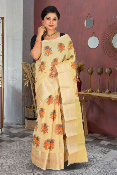 Printed Silk Saree (adi84953)