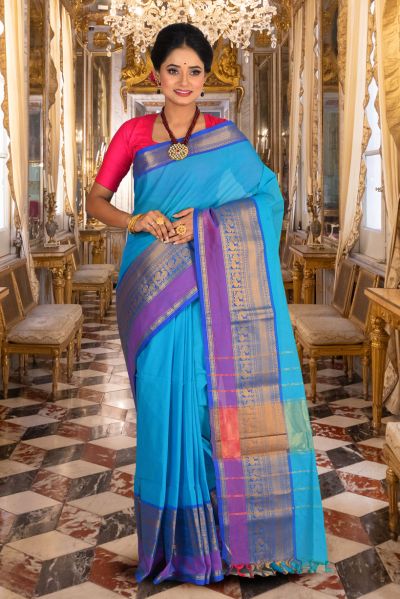 Gadwal Cotton Saree (adi84977)