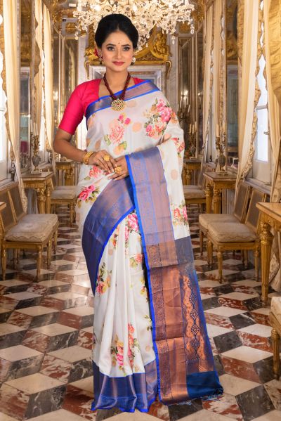 Printed Silk Saree (adi84987)