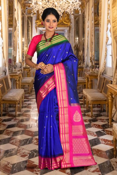 Pure Gadwal Silk Saree (adi84996)