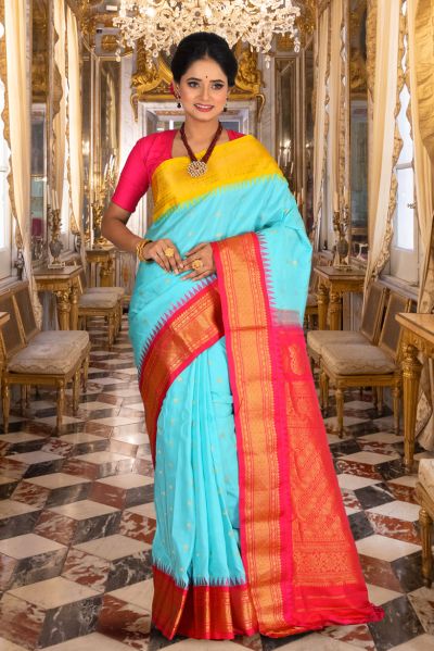 Pure Gadwal Silk Saree (adi84997)