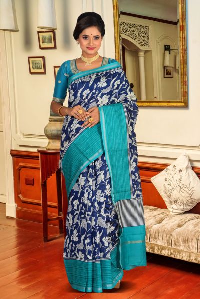 Printed Silk Saree (adi85037)