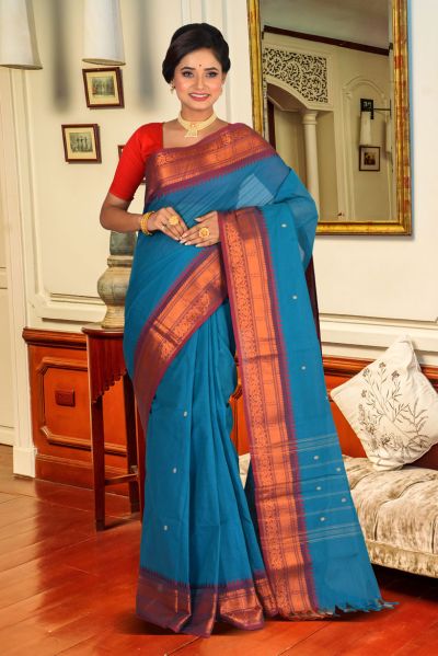 Gadwal Cotton Saree (adi85051)