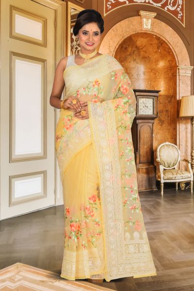 Muslin  Saree (adi85062)