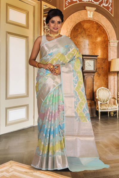 Organza Silk Saree (adi85069)