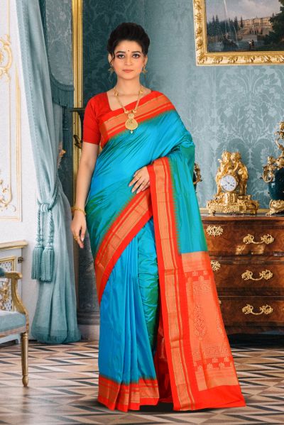 Pure Gadwal Silk Saree (adi85184)