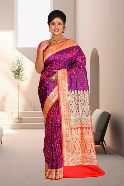 Pashmina Benarasi Silk Saree (adi85203)