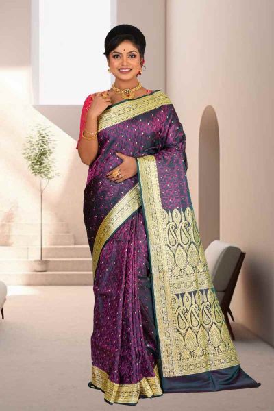 Pashmina Benarasi Silk Saree (adi85207)