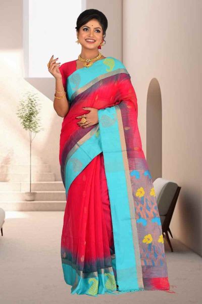 Handloom Cotton Saree (adi85218)