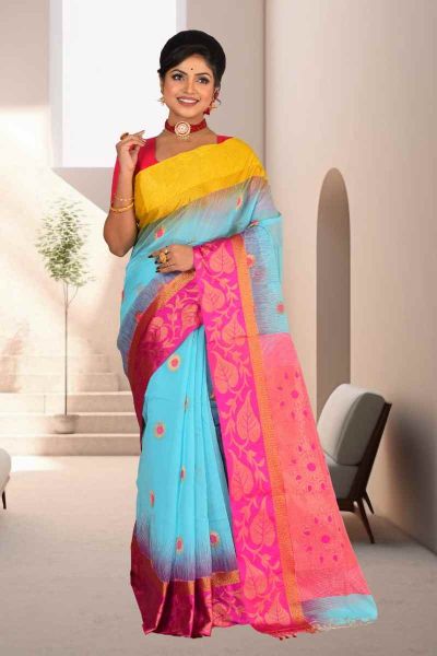 Handloom Cotton Saree (adi85235)