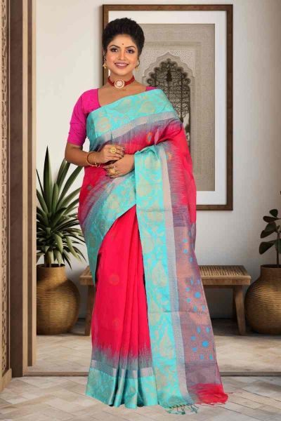 Handloom Cotton Saree (adi85265)