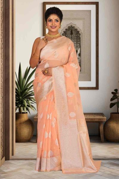 Organza Silk Saree (adi85279)