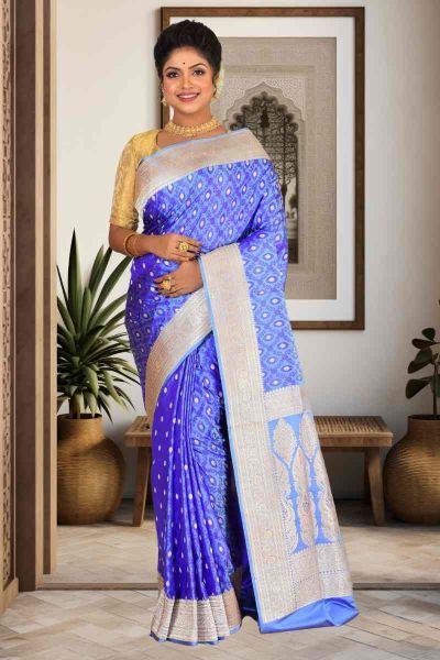 Pure Pashmina Benarasi Silk Saree (adi85283)