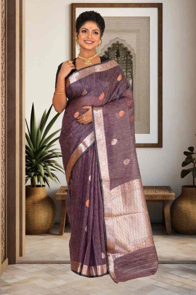 Tussar Silk Saree (adi85305)