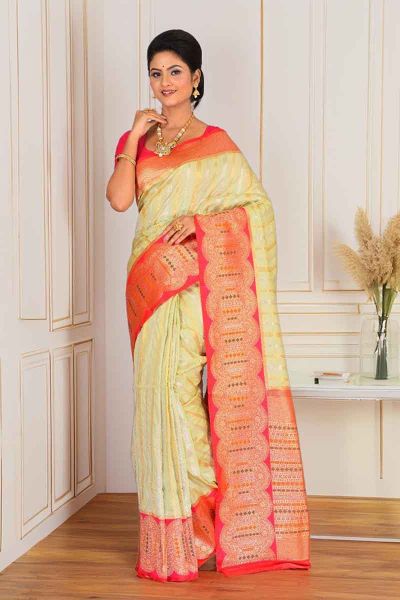 Semi Katan Silk Saree (adi85425)