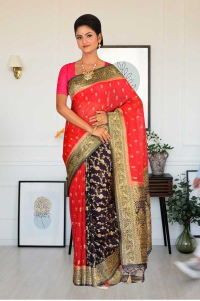 Organza Silk Saree (adi85427)