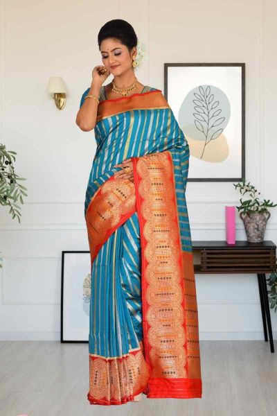 Semi Katan Silk Saree (adi85454)